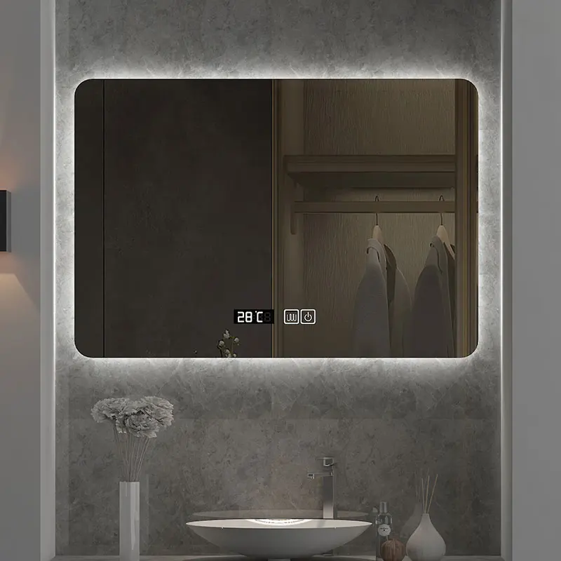 Bathroom Mirror Led - مرآة حمام LED مربعة 24×32 بوصة