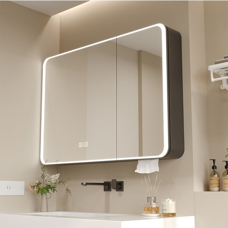 Bathroom Mirror Led - خزانة مرآة حمام LED من الألومنيوم
