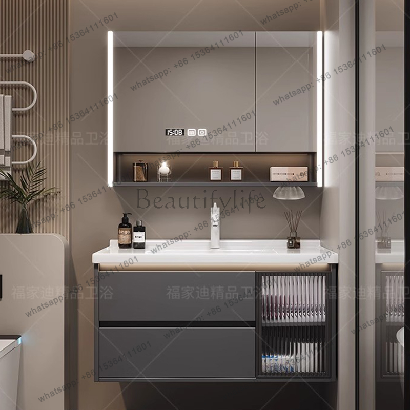 Home Bathroom Partition - X4 خزانة حمام فاخرة وعصرية، منظم