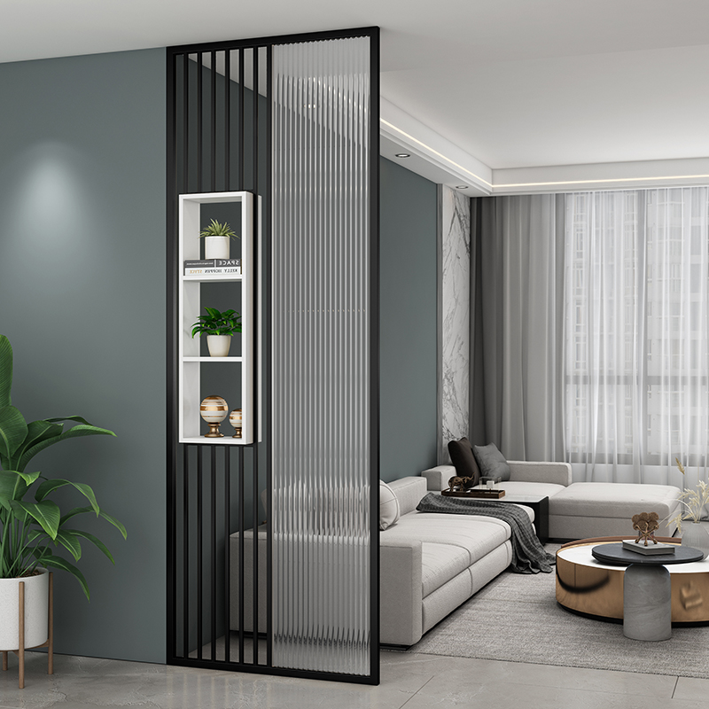 Home Bathroom Partition - بسيطة الحديثة المموج الزجاج المقسى شاشات