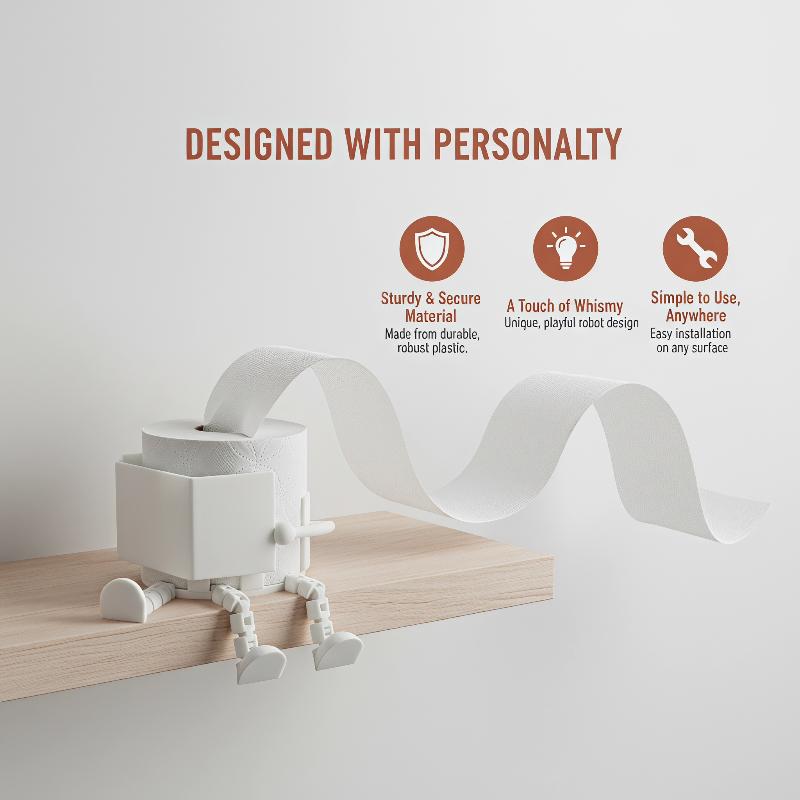 Home Toilet Bathroom Design - حامل ورق تواليت جديد لطيف ومبتكر