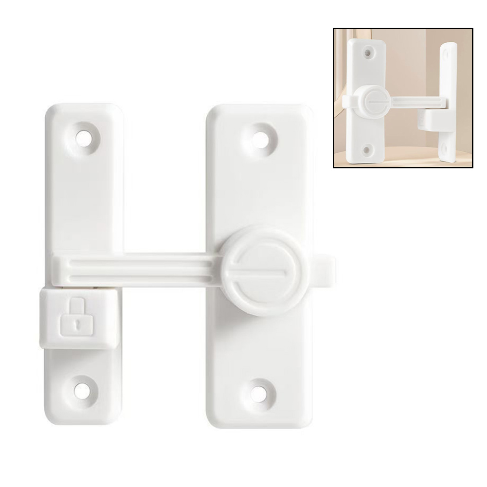Home Hardware Bathroom Cabinets - قفل أبيض بزاوية 90 درجة للباب