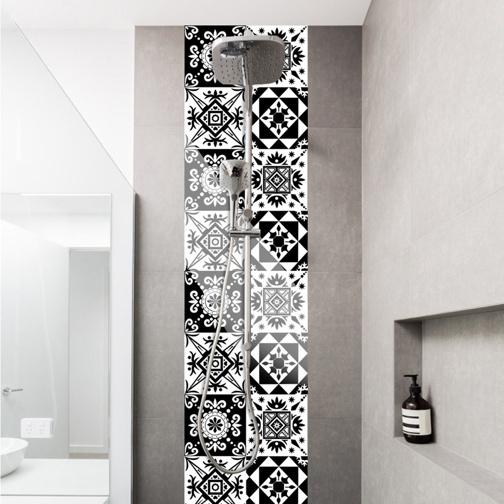 Home Bathroom Wall Tiles - 10 قطع من ملصقات الحائط للديكور