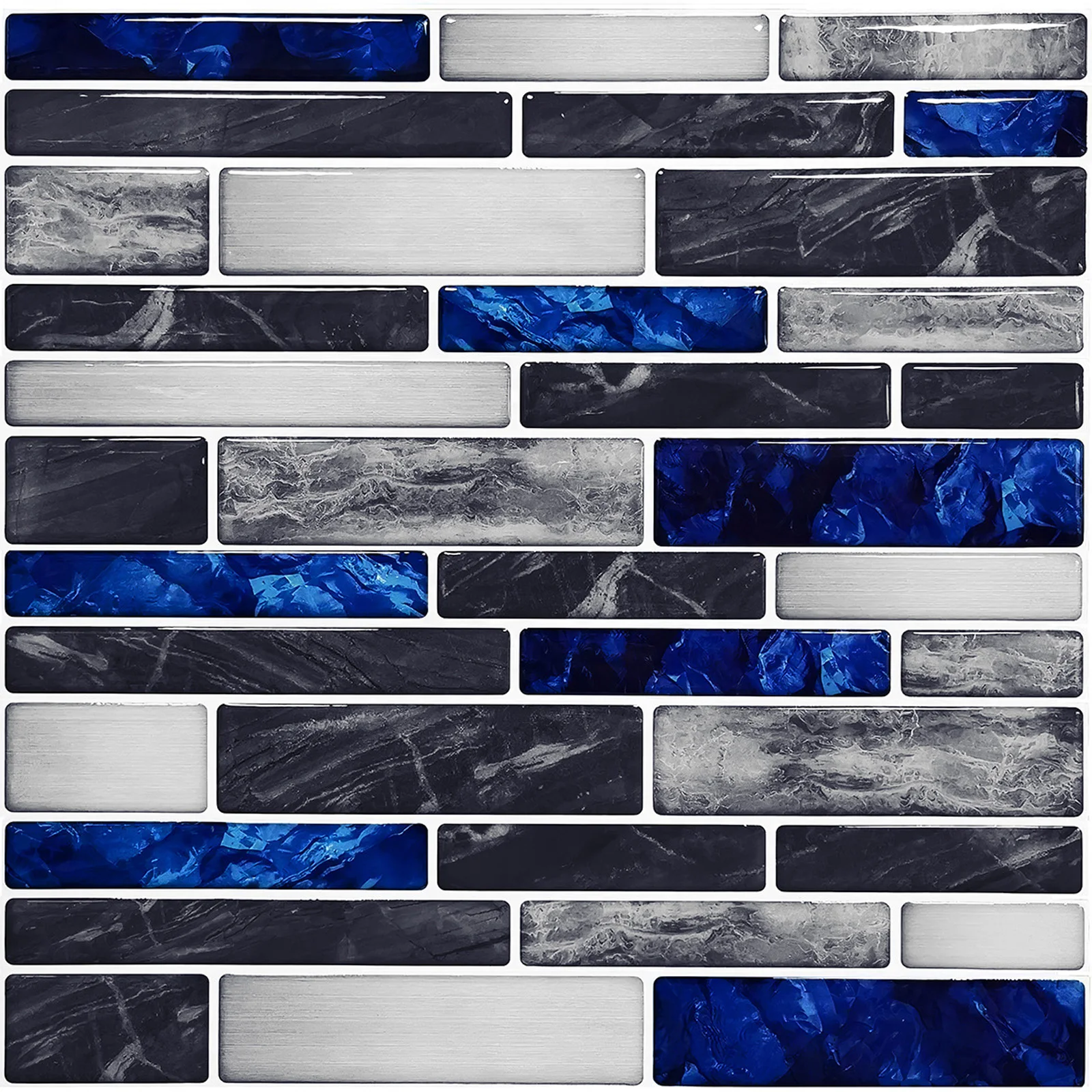 Home Bathroom Wall Tiles - ملصق بلاط ثلاثي الأبعاد ذاتي اللصق