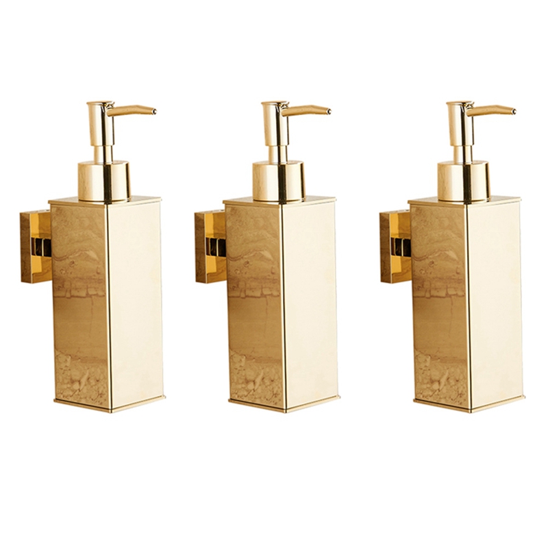 Home Bathroom Wall Soap Dispenser - 3X موزع الصابون السائل الحمام الحائط