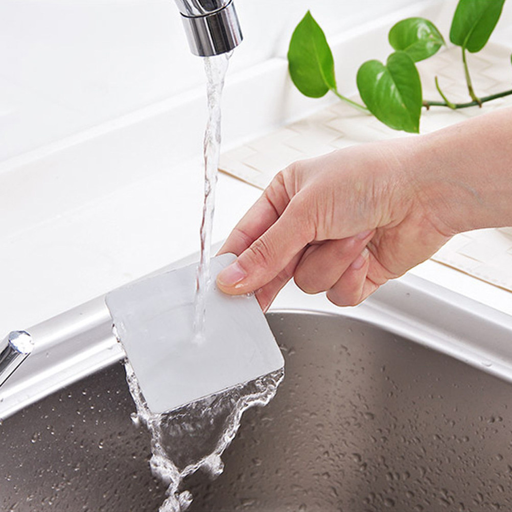 4 قطع مشبك زجاجات ذاتي اللصق،  - مراجعة Home Bathroom Wall Soap Dispenser وسعره