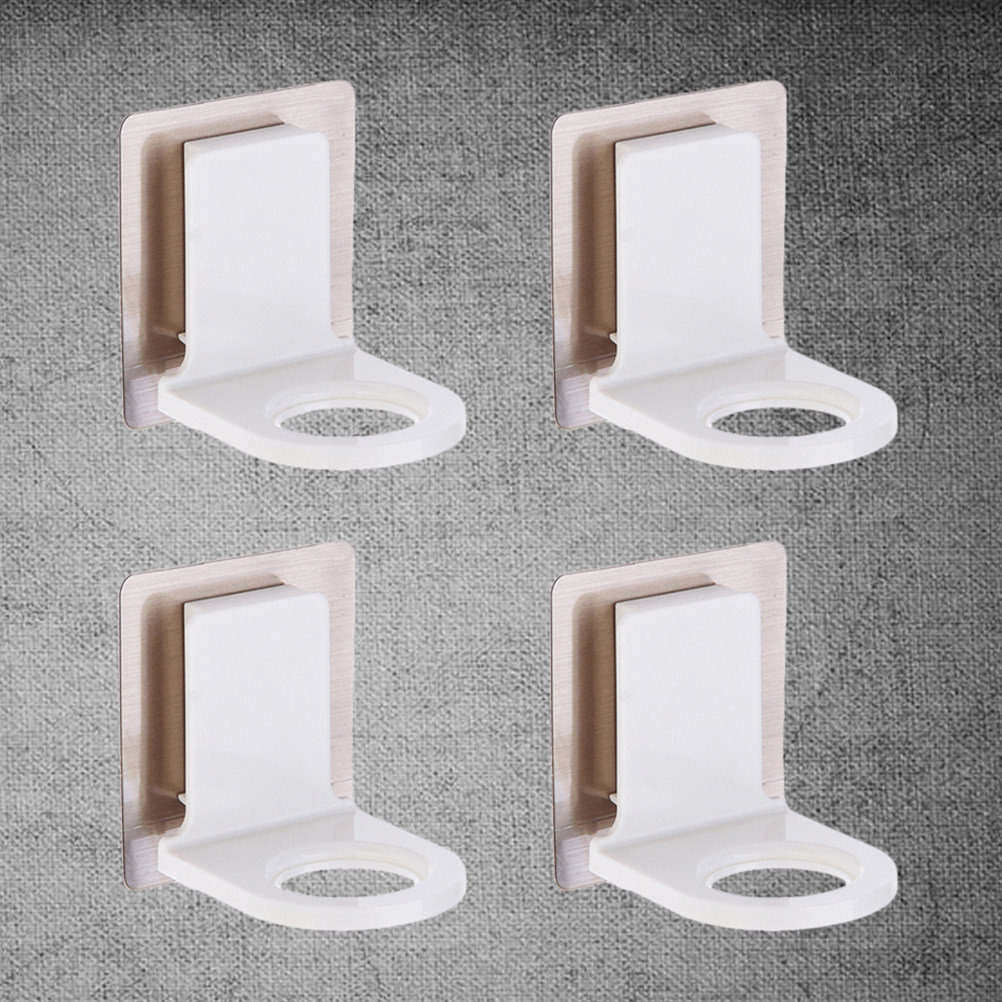 4 قطع مشبك زجاجات ذاتي اللصق،  - مراجعة Home Bathroom Wall Soap Dispenser وسعره