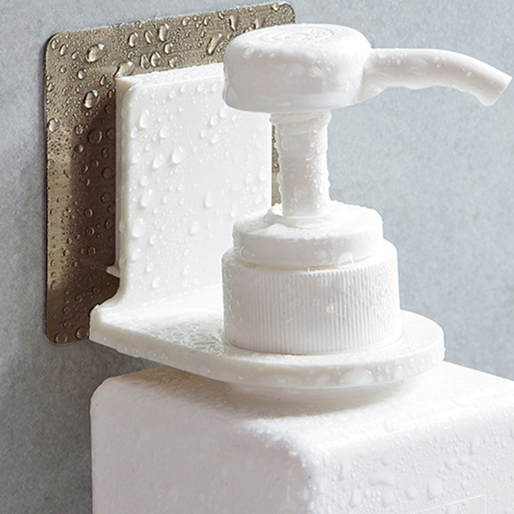 4 قطع مشبك زجاجات ذاتي اللصق،  - مراجعة Home Bathroom Wall Soap Dispenser وسعره