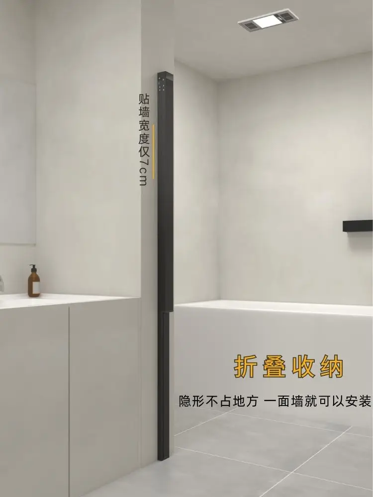 ستارة دش غير مرئية قابلة للطي  - مراجعة Home Bathroom Partition وسعره