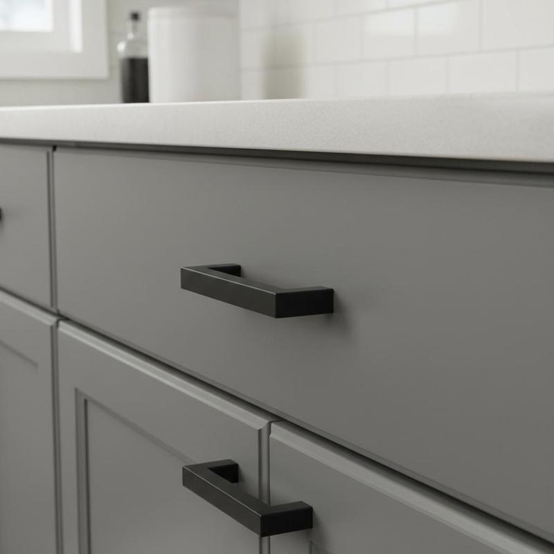 مقابض أدراج مربعة نحيفة بمسافة - مراجعة Home Hardware Bathroom Cabinets وسعره