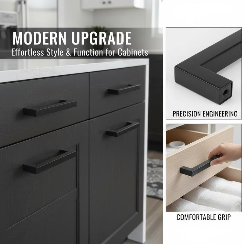 مقابض أدراج مربعة نحيفة بمسافة - مراجعة Home Hardware Bathroom Cabinets وسعره