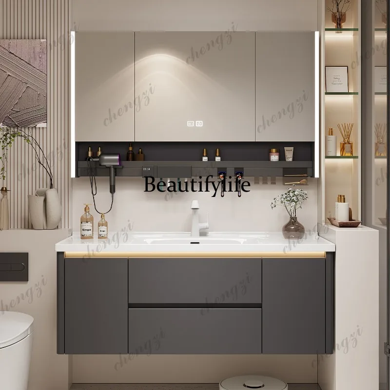 خزانة تخزين M07 مع مرآة، أرفف  - مراجعة Home Bathroom Partition وسعره