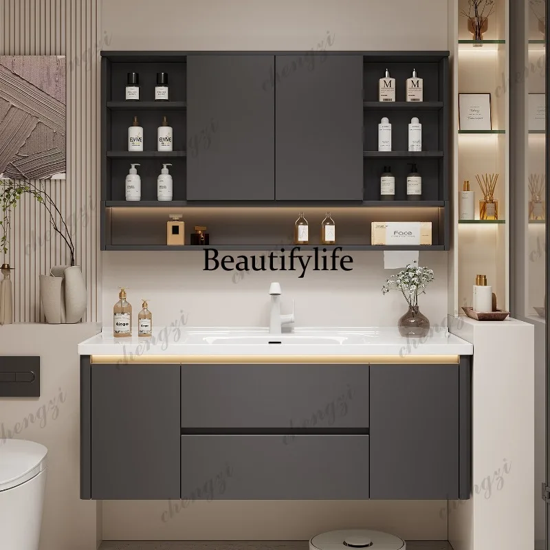 خزانة تخزين M07 مع مرآة، أرفف  - مراجعة Home Bathroom Partition وسعره