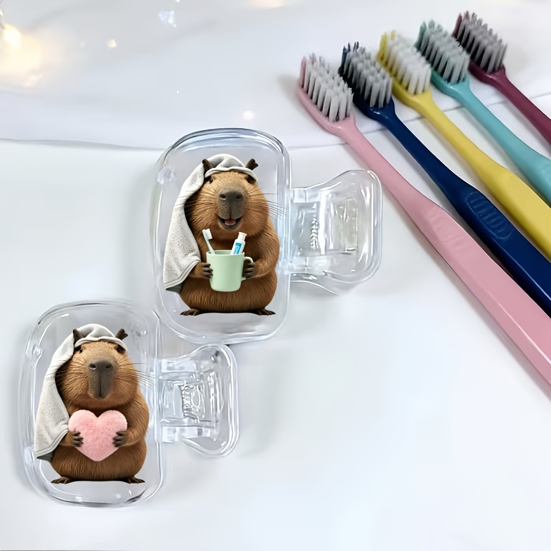 قطعتان من أغطية رؤوس فرشاة الأ - مراجعة Home Essentials Bathroom Accessories وسعره