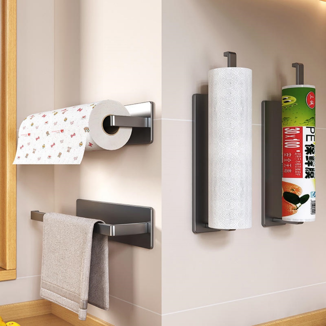 حامل مناديل ورقية مثبت على الح - مراجعة Home Essentials Bathroom Rack وسعره