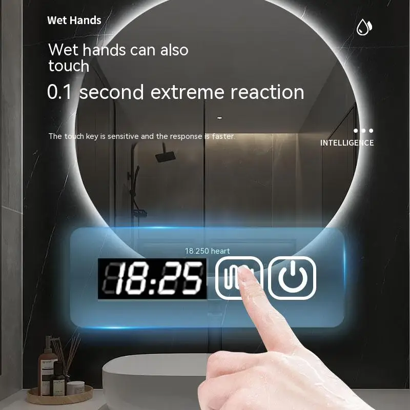 مرآة حمام دائرية بإضاءة LED 70 - مراجعة Bathroom Mirror Led وسعره