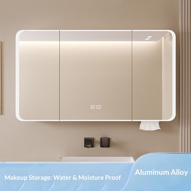 مرآة حمام ذكية LED مثبتة على ا - مراجعة Bathroom Mirror Led وسعره