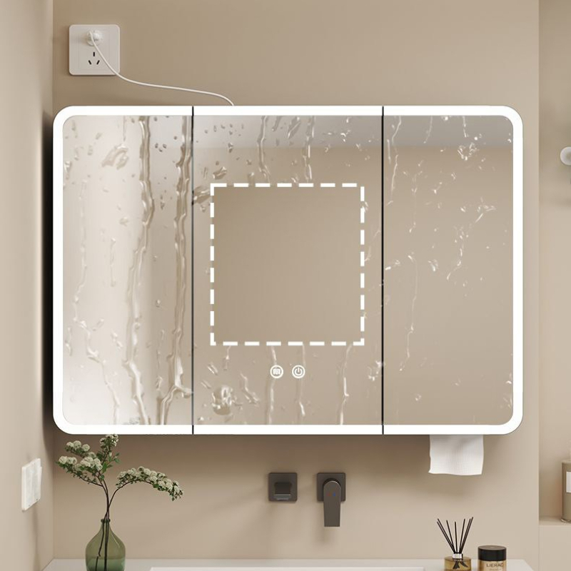 مرآة حمام ذكية LED مثبتة على ا - مراجعة Bathroom Mirror Led وسعره