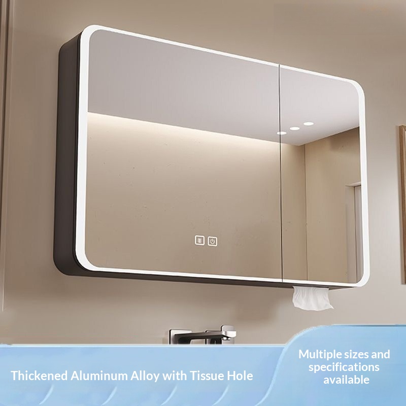 مرآة حمام ذكية LED مثبتة على ا - مراجعة Bathroom Mirror Led وسعره