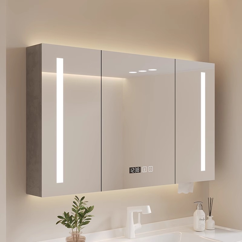 التخزين المنظم خزانة مرآة المل - مراجعة Home Bathroom Partition وسعره