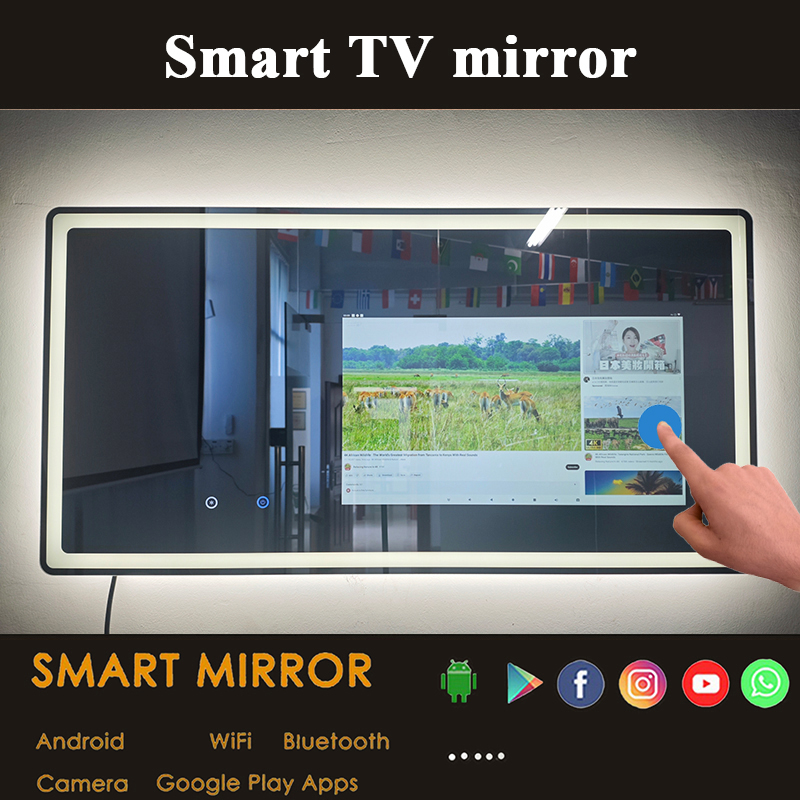 مرآة حمام مستطيلة ذكية بمقاس م - مراجعة Bathroom Mirror Led وسعره