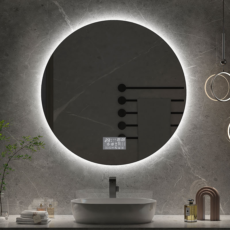 مرآة حمام دائرية بقطر 70 سم، م - مراجعة Bathroom Mirror Led وسعره