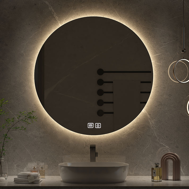 مرآة حمام دائرية بقطر 70 سم، م - مراجعة Bathroom Mirror Led وسعره