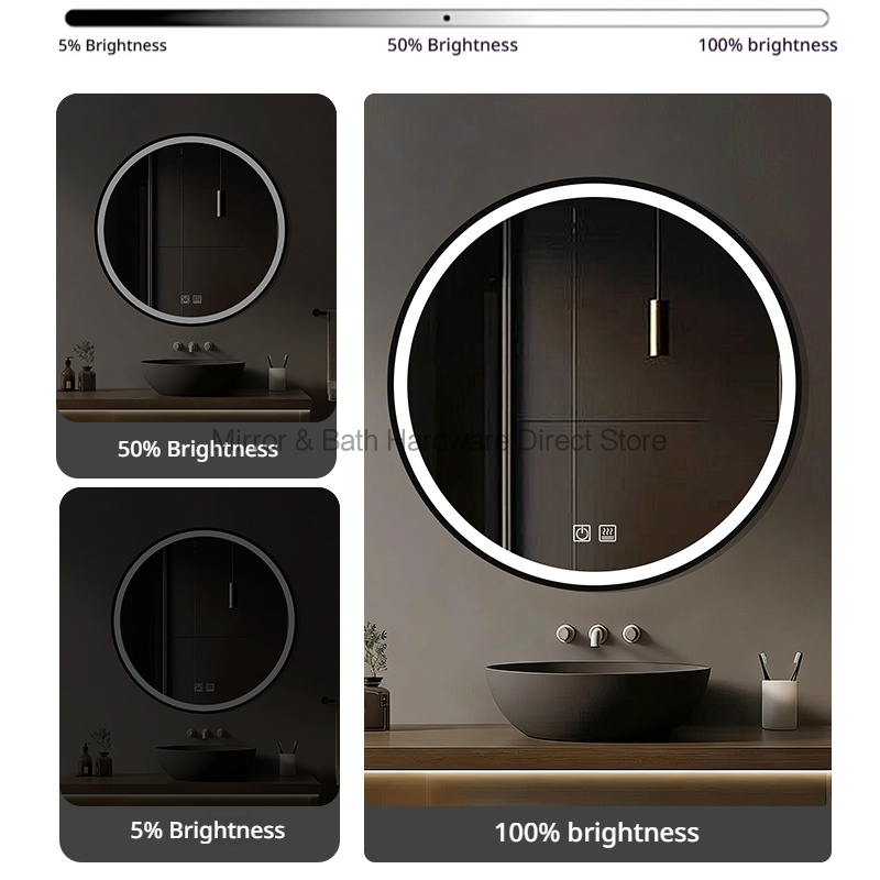 مرآة حمام مضادة للضباب بإضاءة  - مراجعة Bathroom Mirror Led وسعره