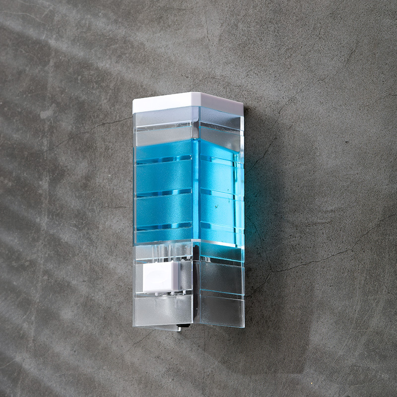 موزع صابون يدوي شفاف جديد للتر - مراجعة Home Bathroom Wall Soap Dispenser وسعره
