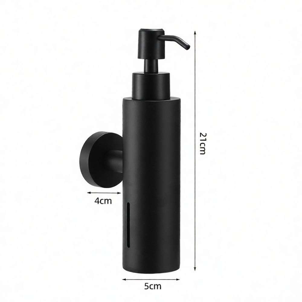 موزع صابون يدوي من الفولاذ الم - مراجعة Home Bathroom Wall Soap Dispenser وسعره