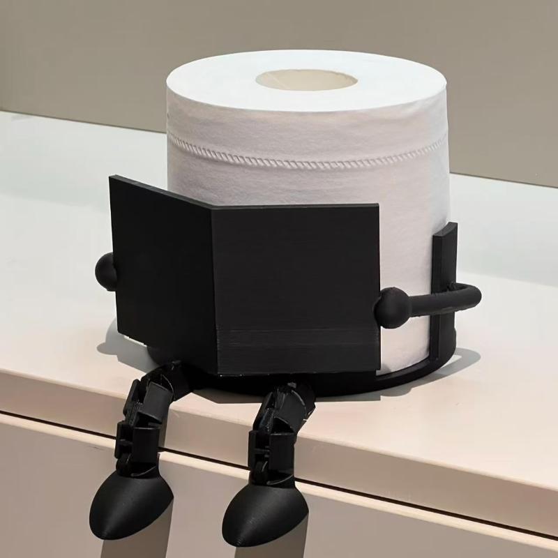 حامل ورق تواليت جديد لطيف ومبت - مراجعة Home Toilet Bathroom Design وسعره