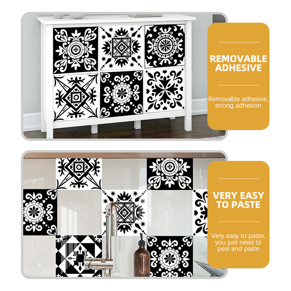 10 قطع من ملصقات الحائط للديكو - مراجعة Home Bathroom Wall Tiles وسعره