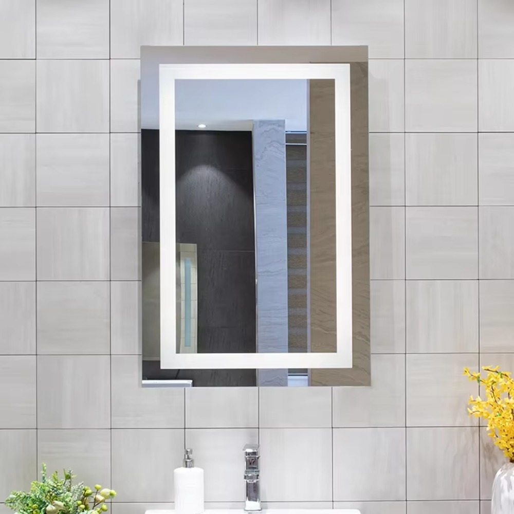 مرآة حمام LED مستطيلة بدون إطا - مراجعة Bathroom Mirror Led وسعره