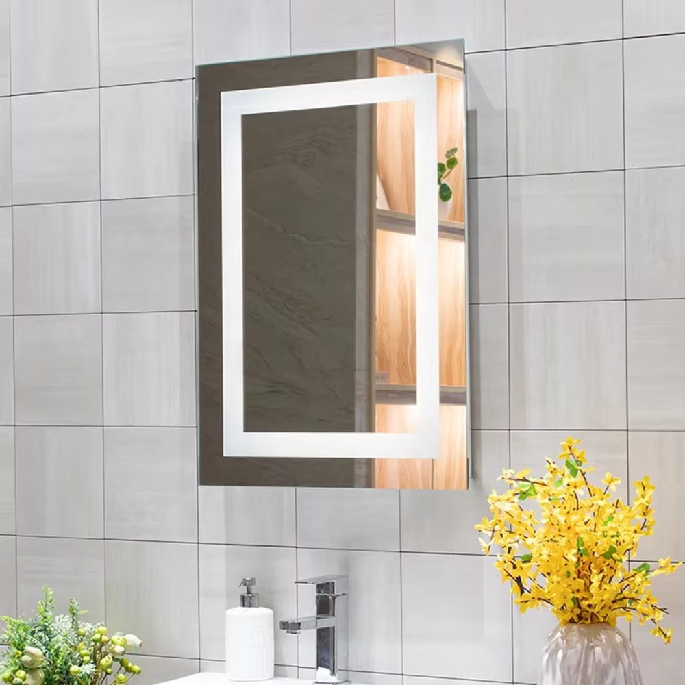 مرآة حمام LED مستطيلة بدون إطا - مراجعة Bathroom Mirror Led وسعره