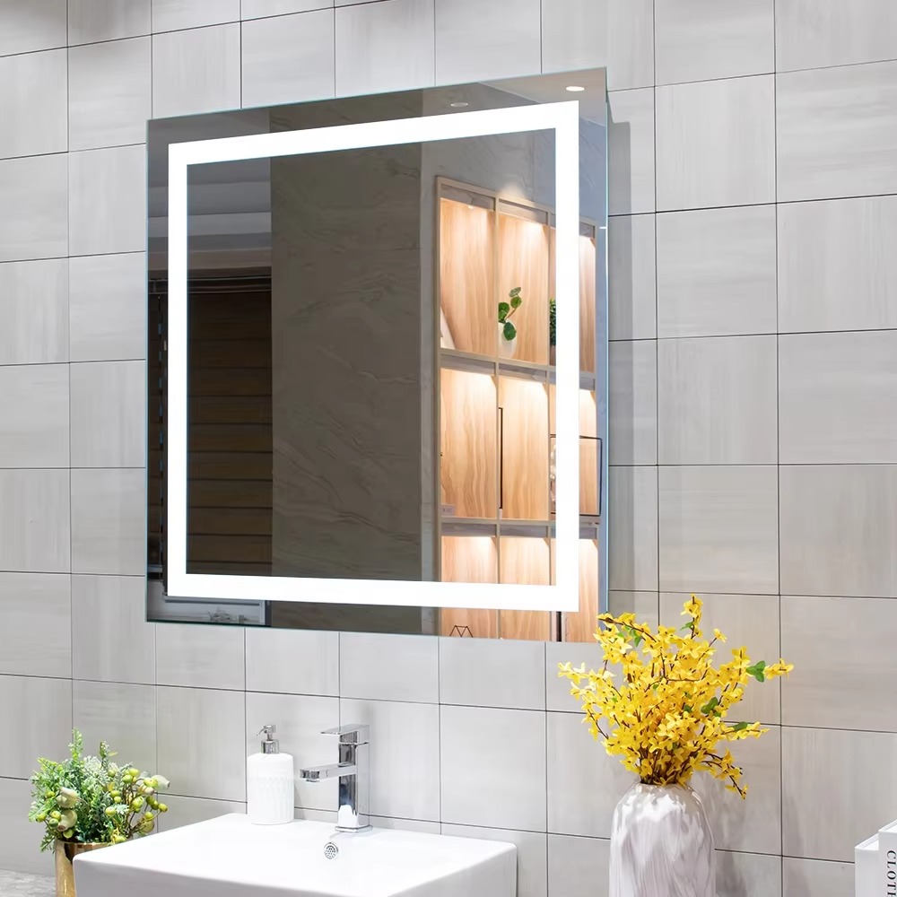 مرآة حمام LED مستطيلة بدون إطا - مراجعة Bathroom Mirror Led وسعره