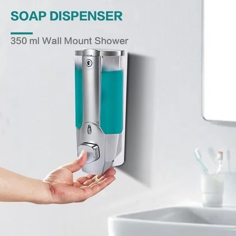 جديد ABS الحائط موزع الصابون ا - مراجعة Home Bathroom Wall Soap Dispenser وسعره