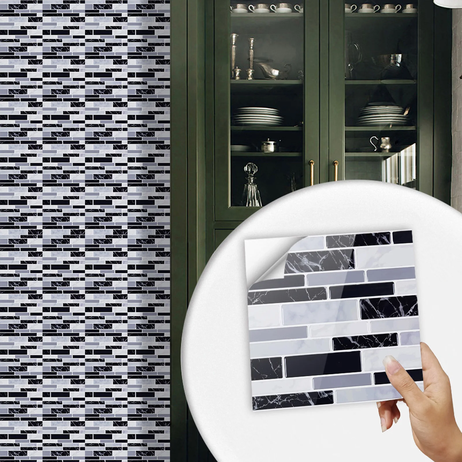 ملصق بلاط ثلاثي الأبعاد ذاتي ا - مراجعة Home Bathroom Wall Tiles وسعره