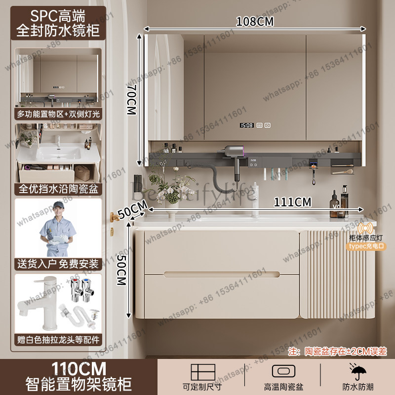 خزانة حمام فاخرة وعصرية من LJY - مراجعة Home Bathroom Partition وسعره