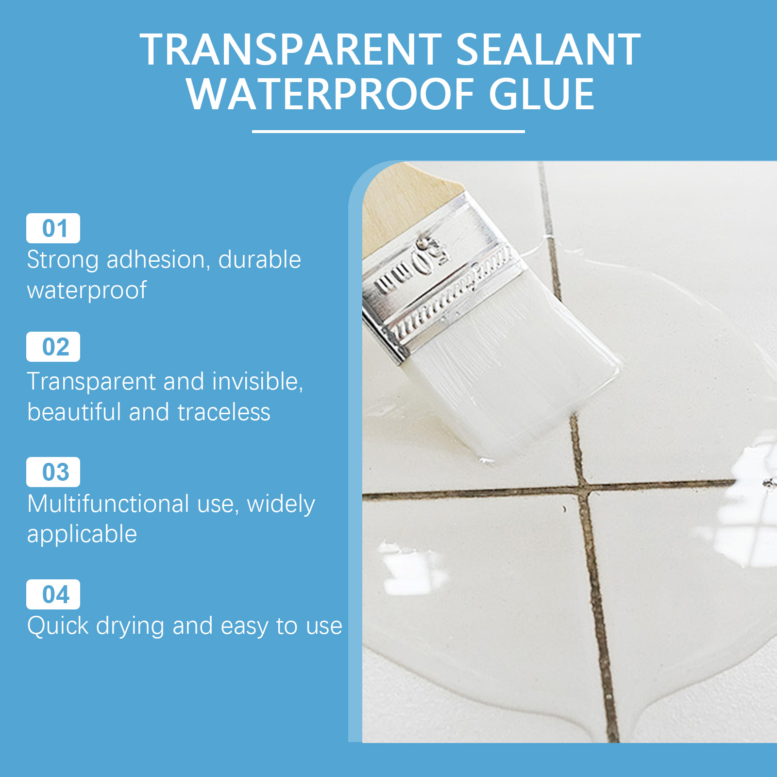 مانع التسرب الشفاف المقاوم للم - مراجعة Home Bathroom Wall Tiles وسعره