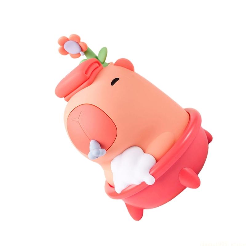 QX2E كارتون كابيبارا موزع الصا - مراجعة Home Bathroom Wall Soap Dispenser وسعره