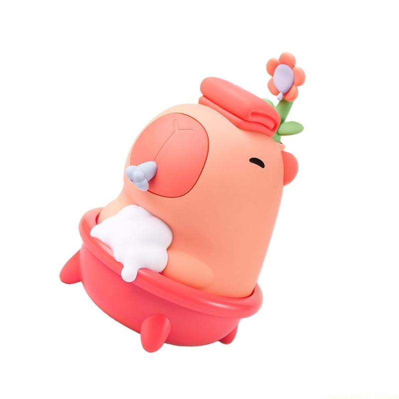 QX2E كارتون كابيبارا موزع الصا - مراجعة Home Bathroom Wall Soap Dispenser وسعره