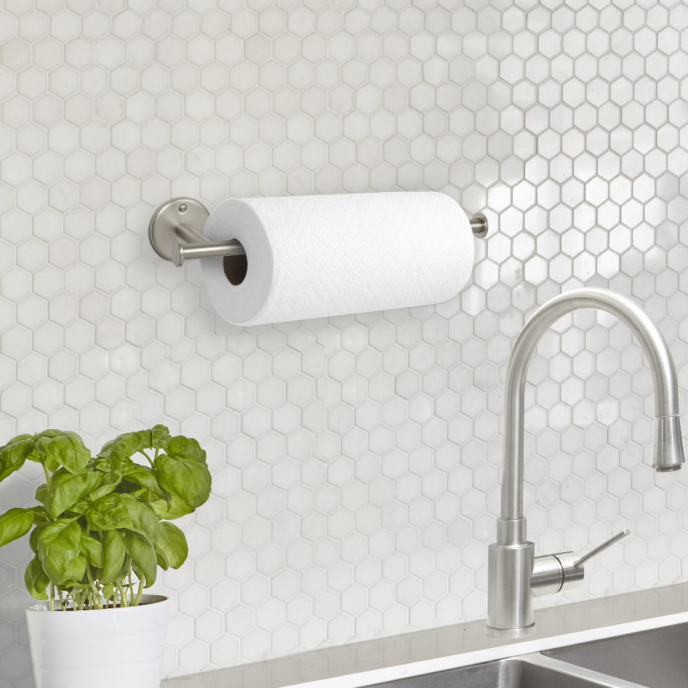حامل مناديل ورقية معدني مثبت ع - مراجعة Home Bathroom Paper Towel Dispenser وسعره