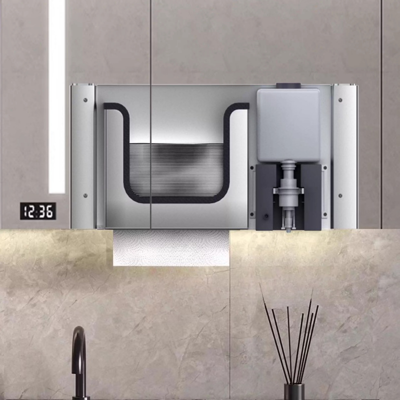 موزع مناديل ورقية مخفي من الفو - مراجعة Home Bathroom Wall Soap Dispenser وسعره